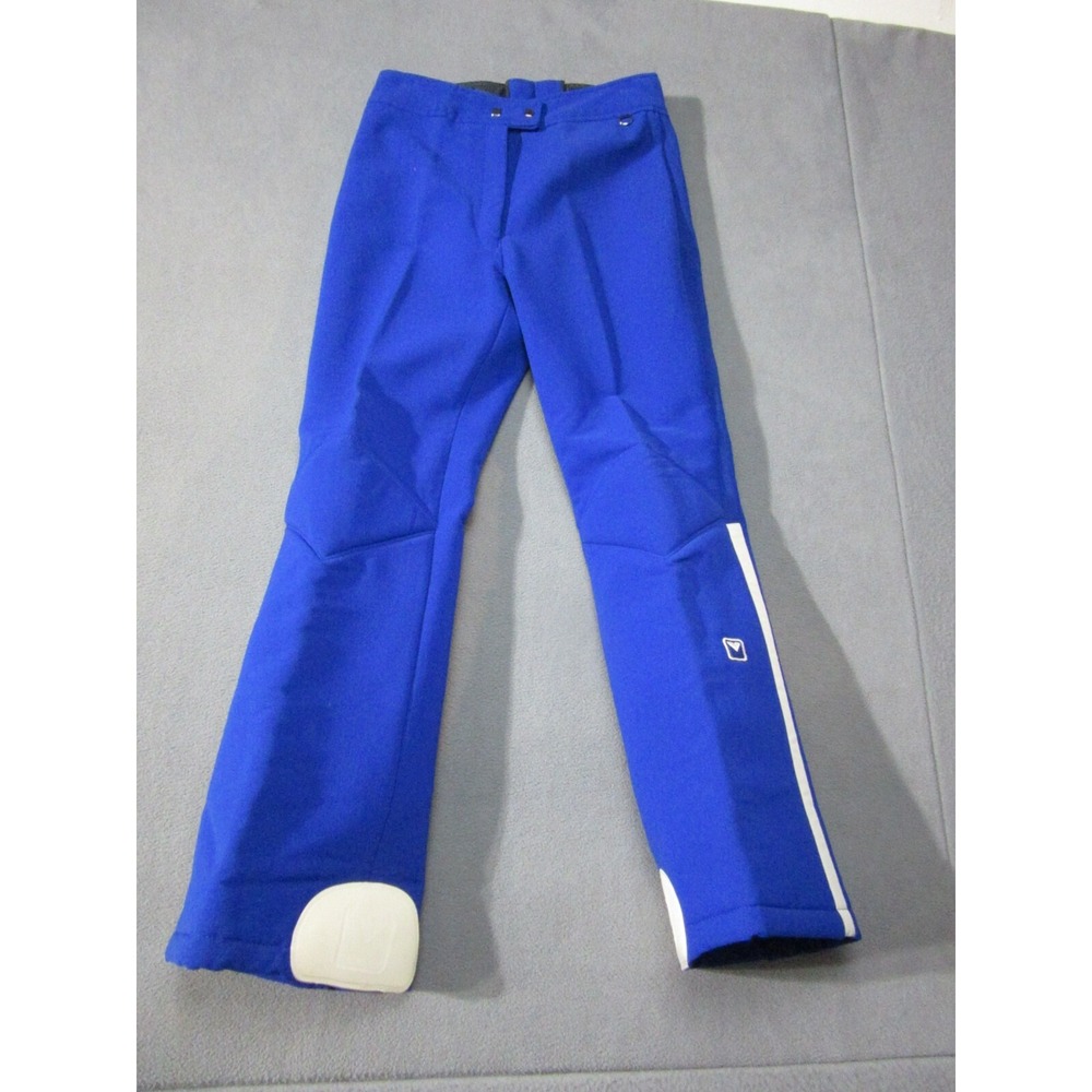 Obermeyer Ski Pants Womens 10 Blue Good Stretch Wool Wide Leg Japan